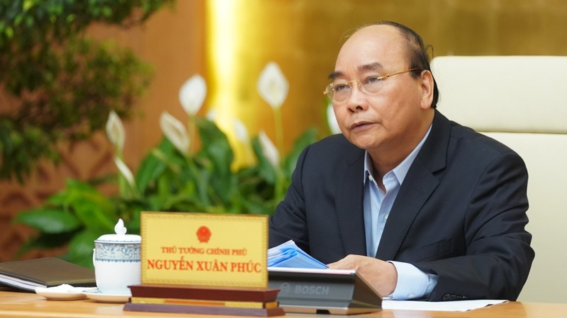 PM Nguyen Xuan Phuc speaking at the meeting (Photo: VGP)