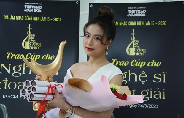 Pop singer Hoang Thuy Linh (Photo: VNA)