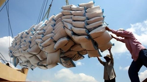 Packages of rice for export (Source: VNA)