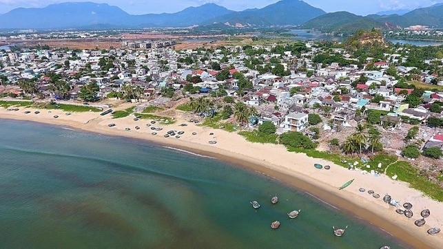 An aerial view of Nam O fishing village in Lien Chieu district in Da Nang. (Photo: VnExpress)