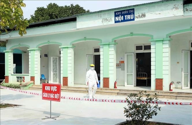 The special isolation area at the Quang Ha clinic in Vinh Phuc province’s Binh Xuyen district is the first district-level medical facility in Vietnam to have successfully treated five COVID-19 patients. (Photo: VNA)