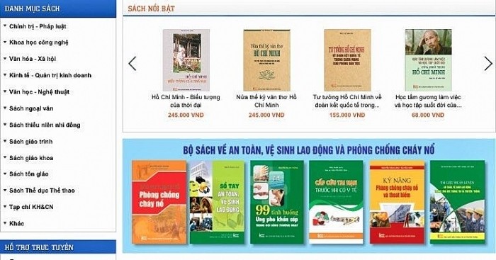 The online book fair will open for readers via the e-commerce trading floor at Book365.vn