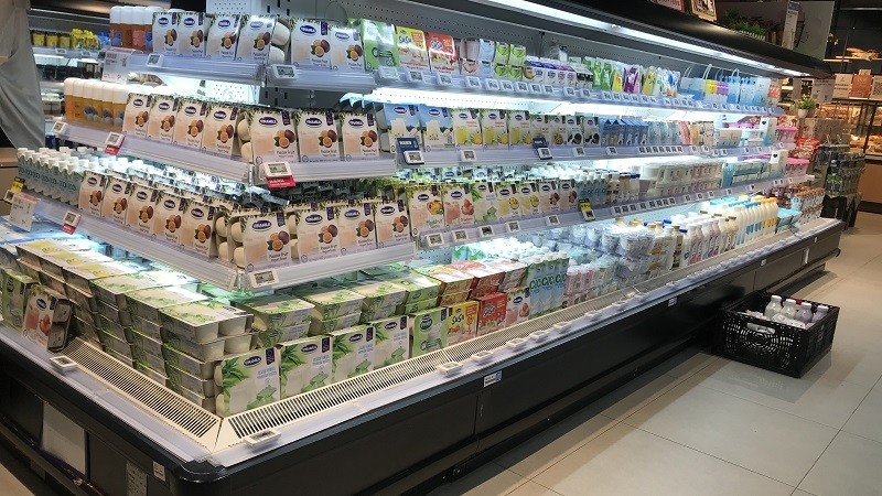 A wide variety of Vinamilk’s products are currently on sale at large supermarkets in China.