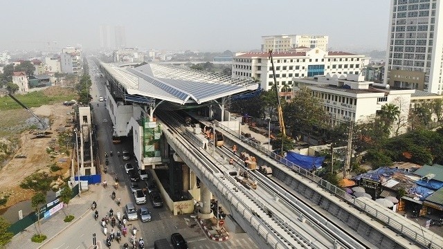 A station of Line 3 between Nhon and Hanoi Railway Station