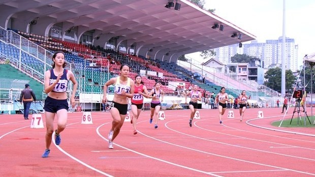 Athletes compete at the National Athletics Championship last year. They are waiting for the competition's return after the coronavirus is brought under control. (Photo: VNA)