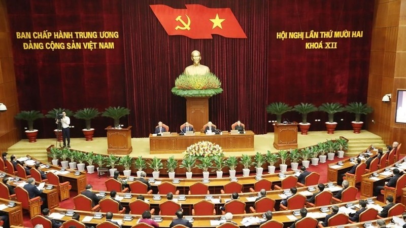 At the 12th plenum of the Party Central Committee, 12th tenure. (Photo: VNA)