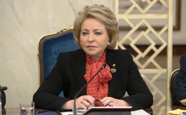 Chairwoman of the Federation Council of Russia Valentina Matviyenko.