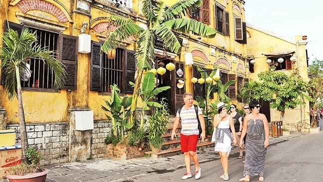 Foreign visitors to Hoi An (Photo: NDO/Thanh Ha)