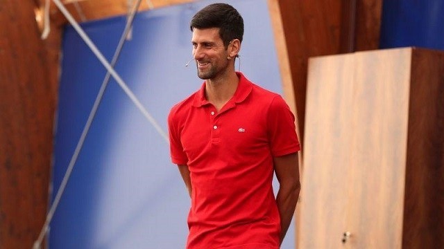 World number one tennis player Novak Djokovic arrives to hold a news conference on the upcoming Adria Tour tennis tournament, in Belgrade, Serbia, May 25, 2020. (Photo: Reuters)