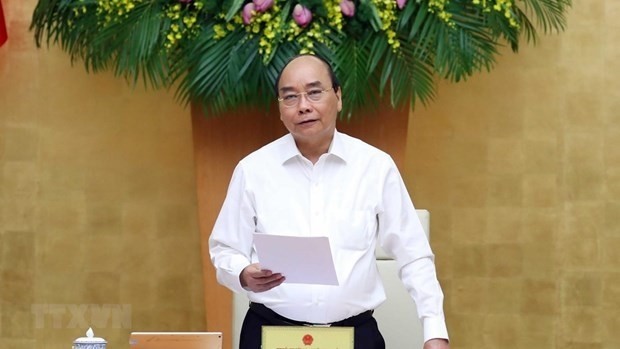Prime Minister Nguyen Xuan Phuc at the meeting (Photo: VNA)