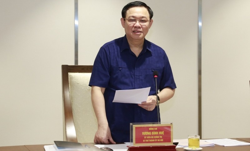Politburo member and Secretary of the Hanoi Party Committee Vuong Dinh Hue. (Photo: VGP)