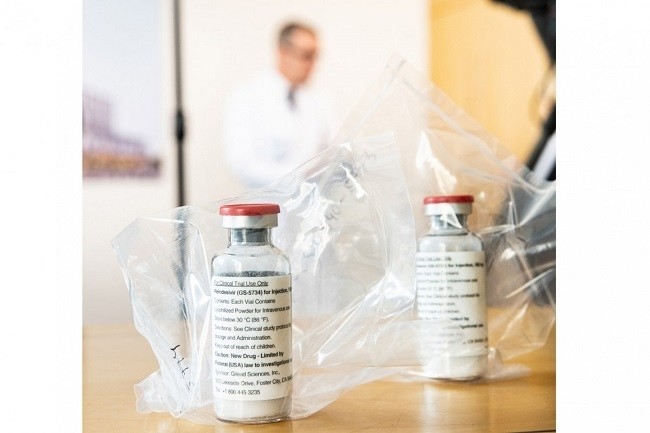 Vials of the drug Remdesivir lie during a press conference about the start of a study with the Ebola drug Remdesivir in particularly severely ill patients at the University Hospital Eppendorf (UKE) in Hamburg, northern Germany on April 8, 2020, amidst the new coronavirus COVID-19 pandemic. India's government said on Tuesday it has approved Gilead Sciences Inc's antiviral drug remdesivir for emergency use in treating COVID-19 patients. (Photo: AFP)