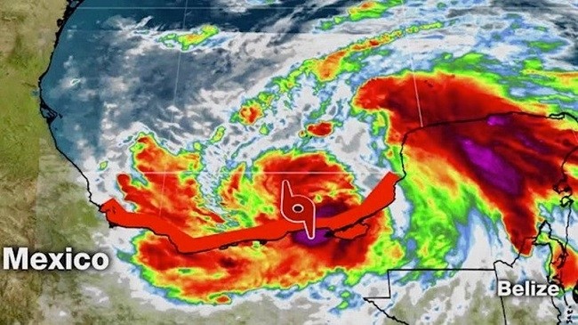 Tropical Storm Cristobal is nearly stalled in the southwestern Gulf of Mexico, but it could pose a threat to the US Gulf Coast early next week.