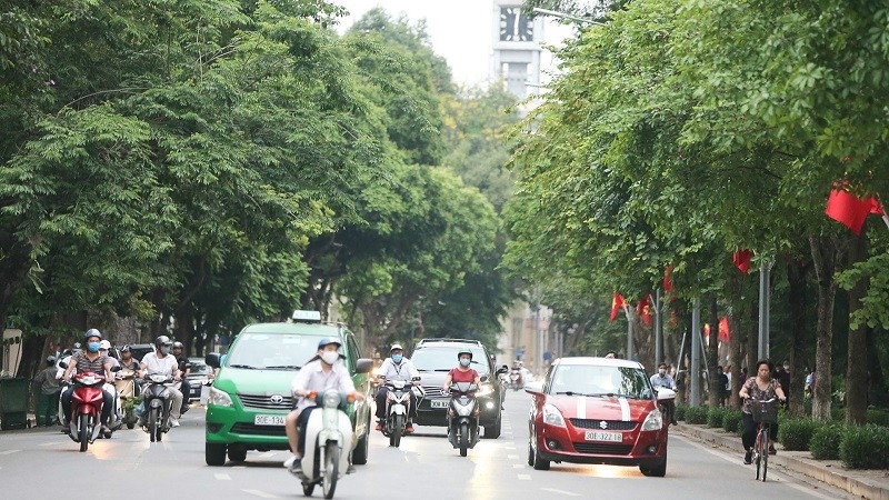 The air quality in Hanoi was much better in May.