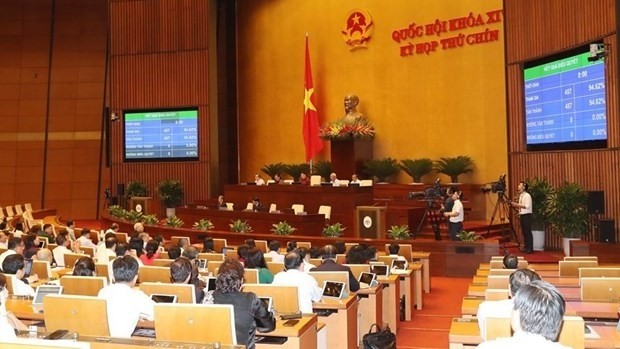 The first working day of the second phase of the 14th National Assembly's ninth session (Photo: VNA)