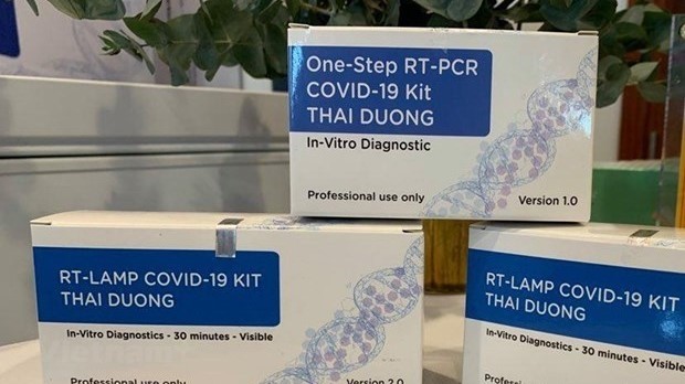 The test kits, One-step RT-PCR COVID-19 KIT THAI DUONG and RT-LAMP COVID-19 KIT THAI DUONG, have been widely used in Europe and named in the World Health Organisation (WHO)’s Emergency Use Listing procedure. (Photo: VNA)