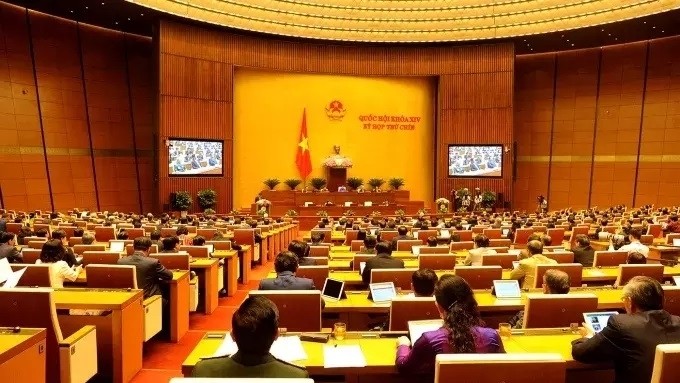 The closing session of the 14th National Assembly's 9th plenary meeting. 