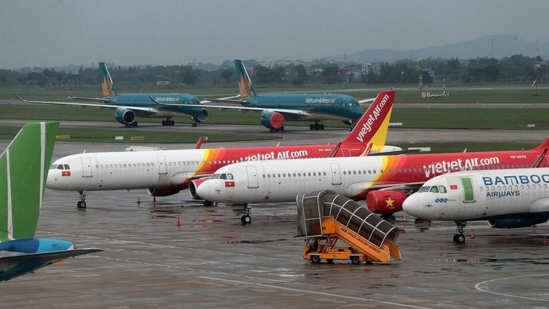 Aircraft at Noi Bai International Airport (Photo: Zing)