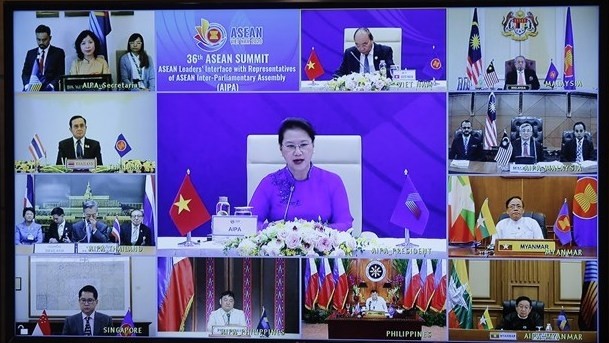 National Assembly Chairwoman speaks at the ASEAN Leaders’ Interface with Representatives of ASEAN Inter-Parliamentary Assembly (Photo: VNA)