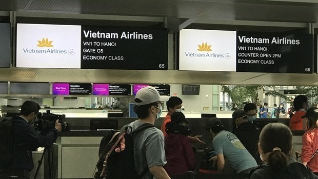 Vietnamese citizens brought home from US (Photo: Vietnamese Ministry of Foreign Affairs)