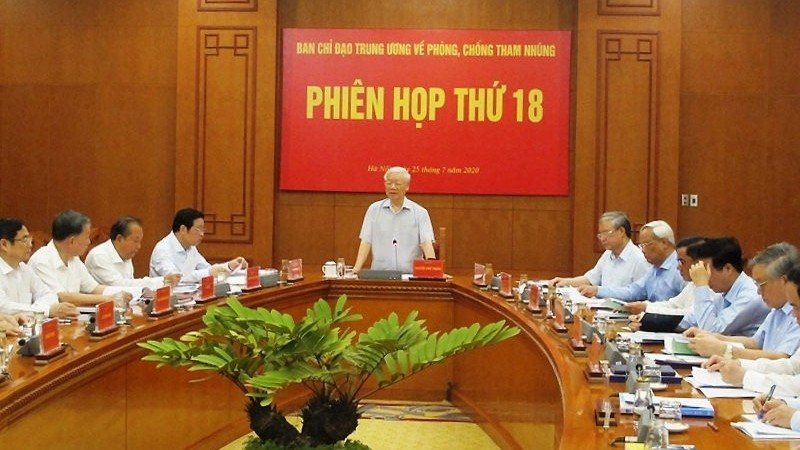 Party General Secretary and President Nguyen Phu Trong at the meeting