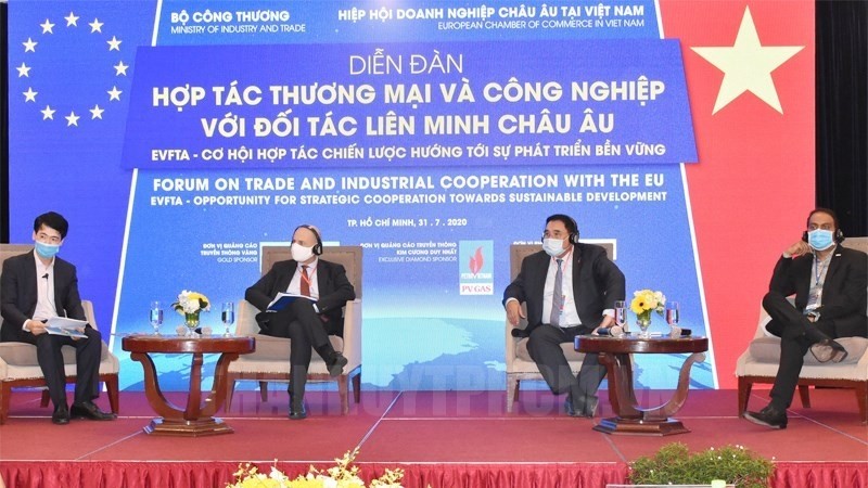 At the forum entitled “EVFTA – Opportunities for Strategic Cooperation towards Sustainable Development” in Ho Chi Minh City. (Photo: thanhuytphcm.vn)