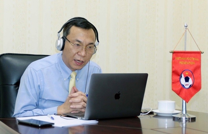 VFF Permanent Vice President Tran Quoc Tuan participates in the meeting. (Photo: VFF)