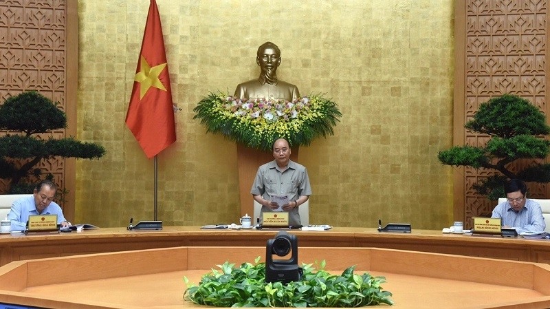 PM Nguyen Xuan Phuc at the meeting (Photo: VGP)