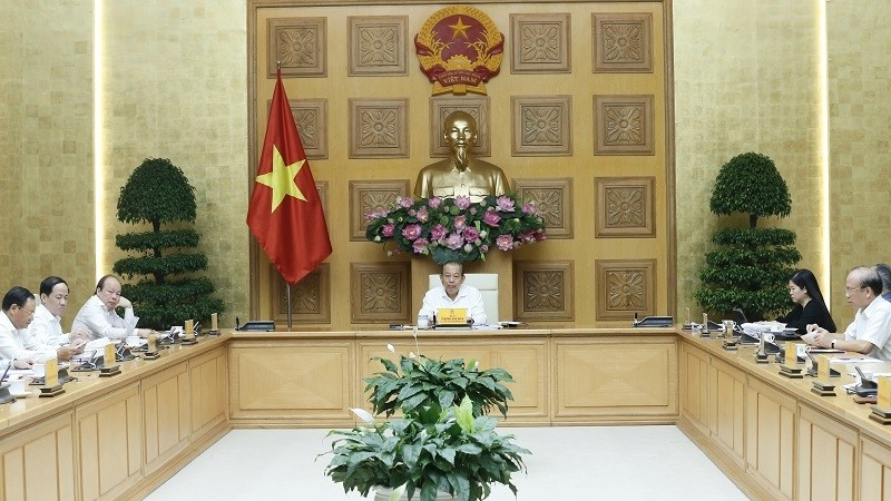 Deputy PM Truong Hoa Binh at the meeting (Photo: VGP)