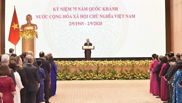 Prime Minister Nguyen Xuan Phuc speaks at the ceremony (Photo: NDO/Tran Hai)