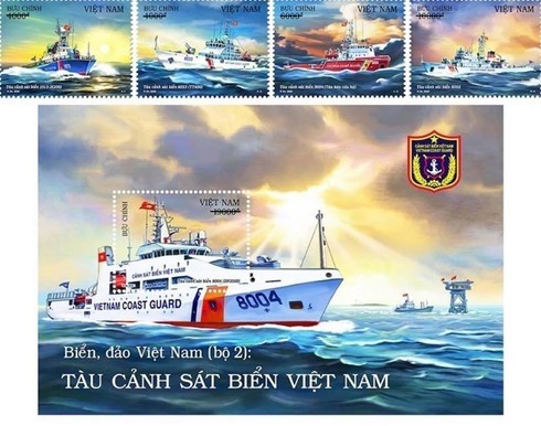 Stamp set on Vietnam Coast Guard vessels issued