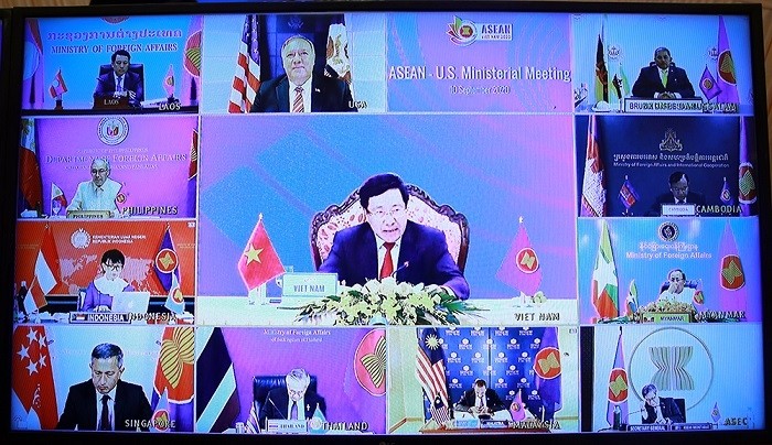 The ASEAN-US Ministerial Meeting takes place virtually on September 10. (Photo: VGP)