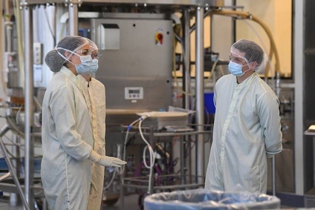 Scientists work inside the CSL Biotech facility after CSL announced it had agreed to develop the COVID-19 vaccine that could be available in Australia by early 2021, in Melbourne, Australia, September 7, 2020. (Source: AAP Image via Reuters)