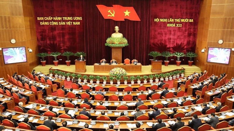 An overview of the opening of the 13th session of the 12th Party Central Committee (Photo: VNA)