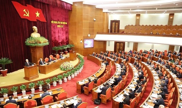 A view of the 13th session of the 12th-tenure Party Central Committee (Photo: VNA)