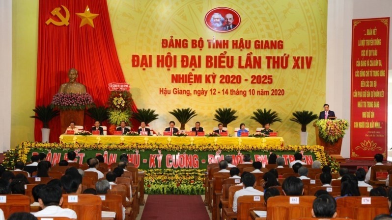 The Party convention of Hau Giang Province