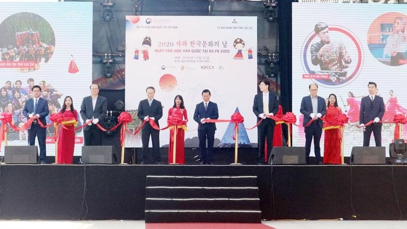 At the opening ceremony for the Korean Culture Day in Sa Pa. (Photo: baotainguyenmoitruong)