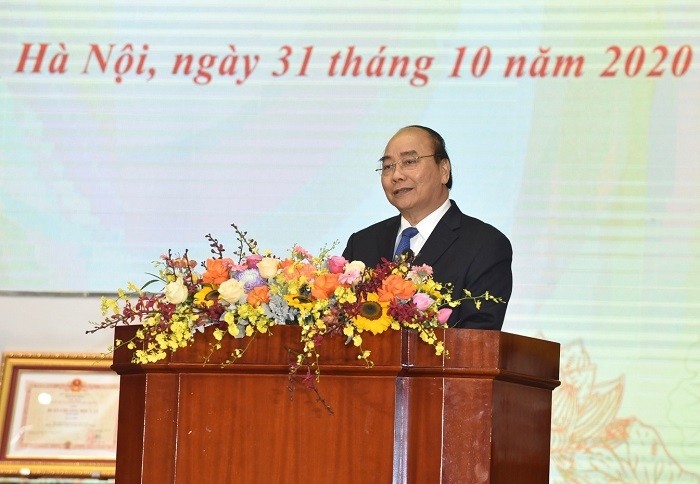 PM Nguyen Xuan Phuc speaks at the congress. (Photo: NDO/Tran Hai)