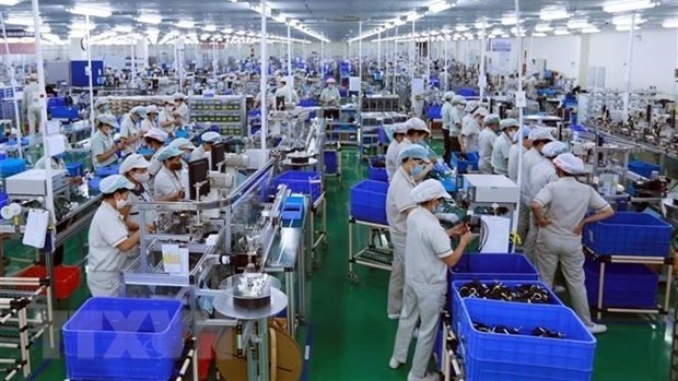 October index of industrial production continues to rise (Photo: VNA)