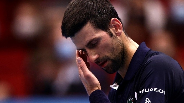 Tennis - ATP 500 - Erste Bank Open - Wiener Stadthalle, Vienna, Austria - October 30, 2020 Serbia's Novak Djokovic reacts during his quarter final match against Italy's Lorenzo Sonego. (Photo: Reuters)