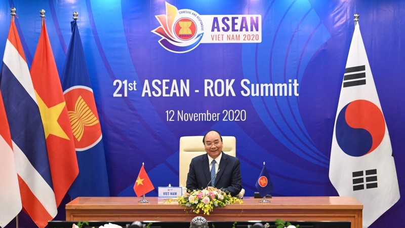 PM Nguyen Xuan Phuc chairing the 21st ASEAN - ROK Summit (Photo: NDO/DUY LINH)