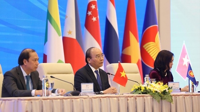 The press conference at the conclusion of the 37th ASEAN Summit (Photo: VNA)
