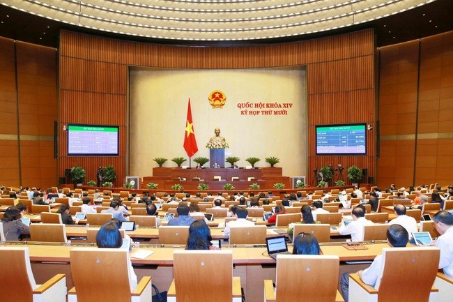 At the 10th session of the 14th National Assembly. (Photo: VNA)