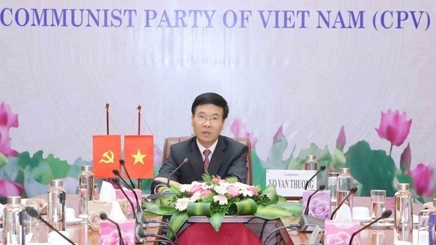 Politburo member and Head of the CPV Central Committee’s Commission for Communications and Education Vo Van Thuong (Photo: VNA)