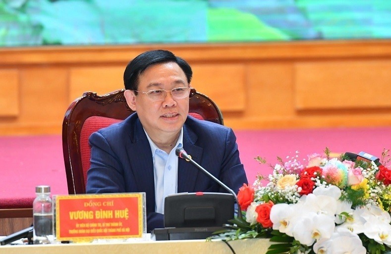 Politburo member and Secretary of the Hanoi City Party Committee Vuong Dinh Hue.
