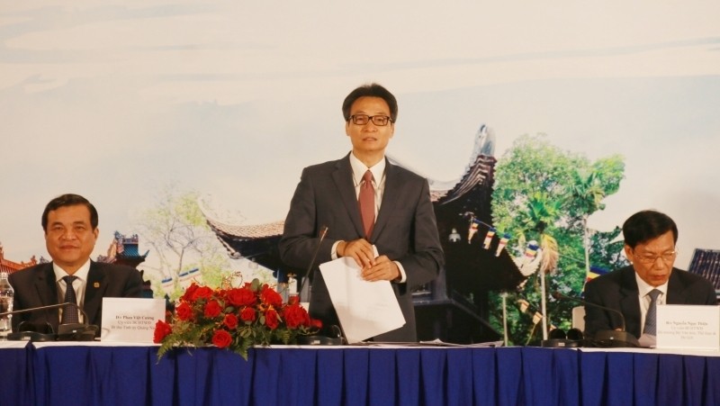 Deputy PM Vu Duc Dam speaking at the conference. (Photo: NDO)