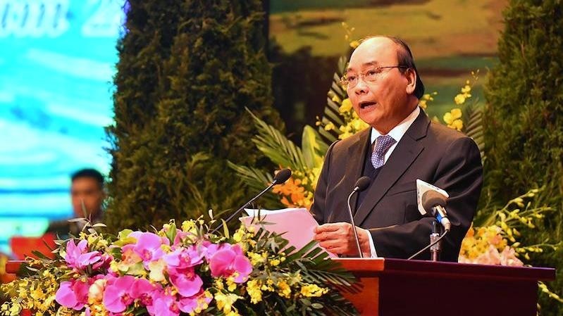 Prime Minister Nguyen Xuan Phuc speaks at the congress. (Photo: NDO)