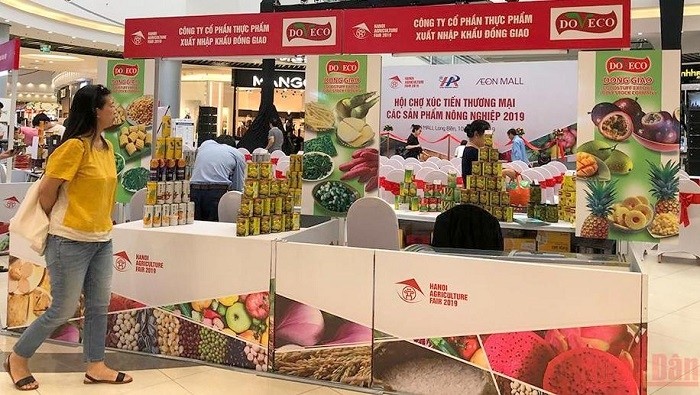 A booth at Hanoi Agriculture Fair 2019