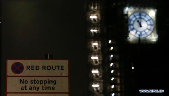 Photo taken on Dec. 31, 2020 shows the Big Ben of the Houses of Parliament in London, Britain. (Photo: Xinhua)