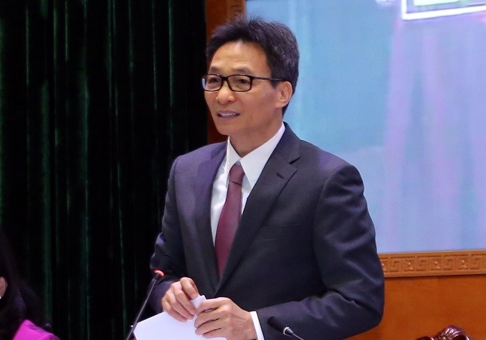 Deputy Prime Minister Vu Duc Dam speaks at the conference. (Photo: VGP)